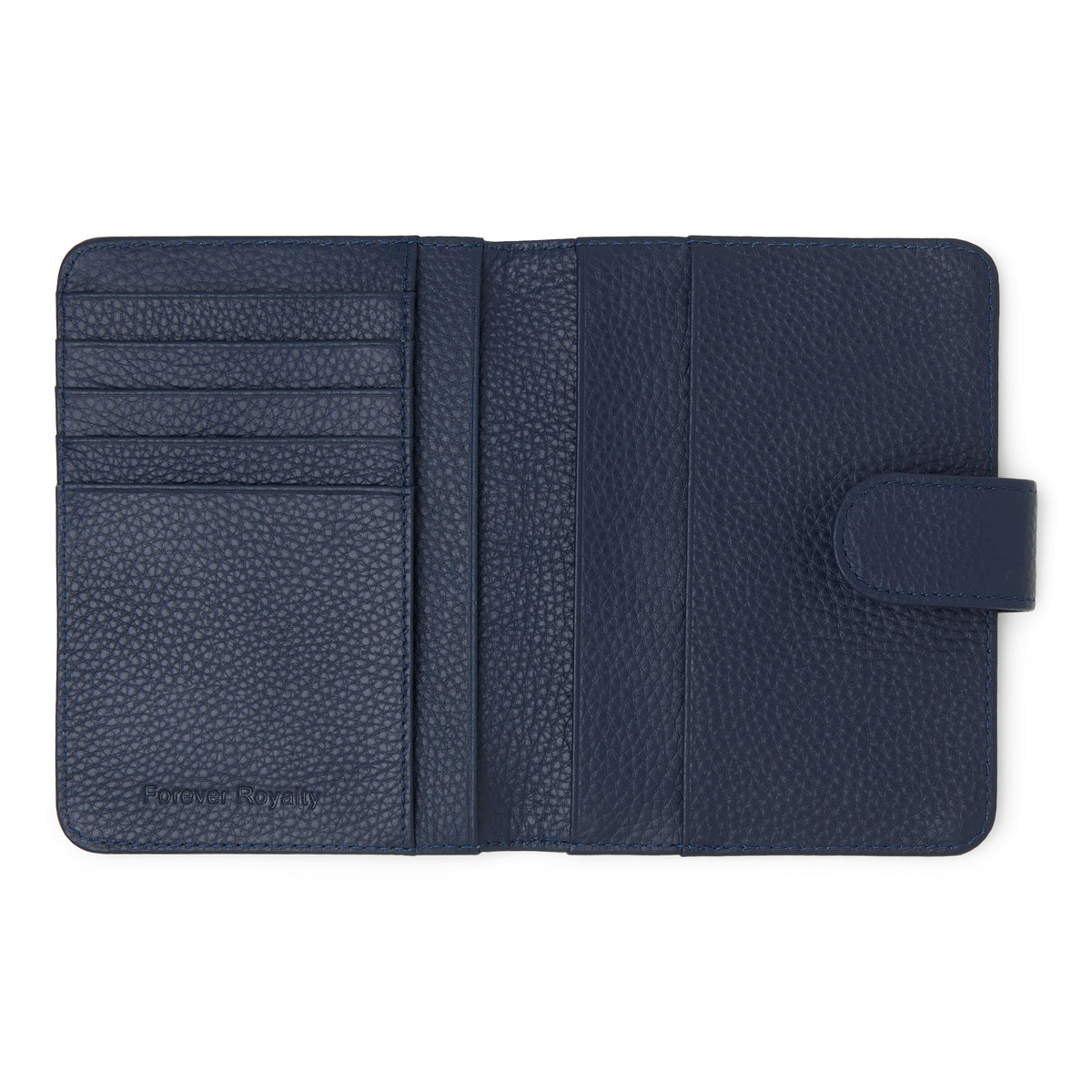 Navy Blue Leather Passport Holder
